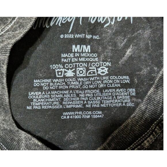 Whitney Houston Retro 1980s Tee Crew Neck Short Sleeve Black Raw Hem T-Shirt, M - Picture 6 of 10